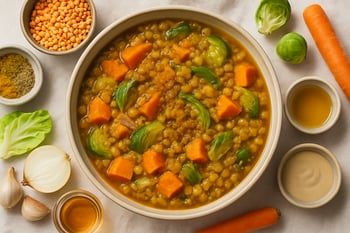 Cycle-Smoothing Lentil & Root Vegetable Stew