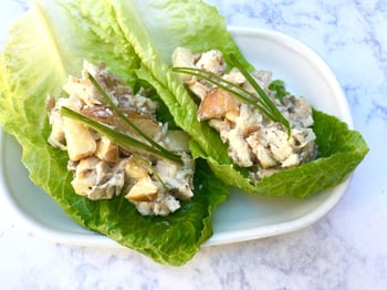 Crisp and Crunchy Chicken Salad Lettuce Wraps